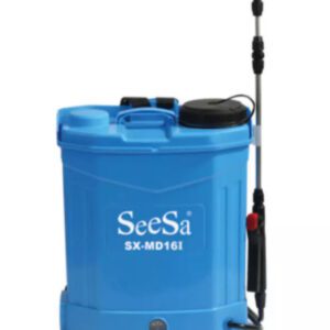 Blue SeeSa SX-MD161 backpack sprayer with a long nozzle.