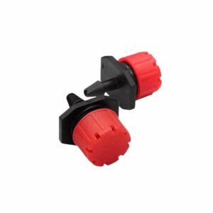 Black and red plastic adjustable nozzles.