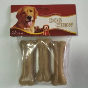 Pack of four dog chew sticks for pets.