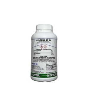 A white bottle of Albendazole 15% oral suspension for veterinary use.