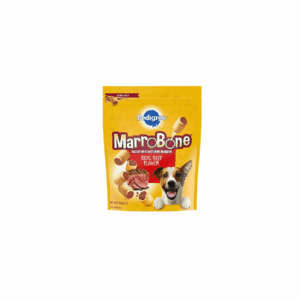 A bag of Milk-Bone dog treats with a cartoon dog on the front.