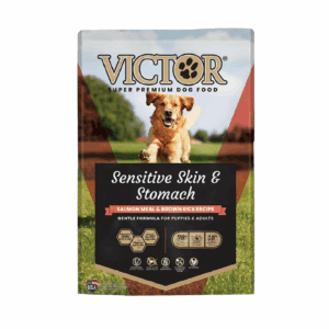 Victor dog food for sensitive skin and stomach.