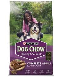 Bag of Purina Dog Chow Complete Adult Large Breed dog food.