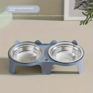 Double Stainless-Steel Cat Bowls
