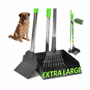 Heavy Duty XL Stainless Steel Dog Pooper Scooper 3pc Set