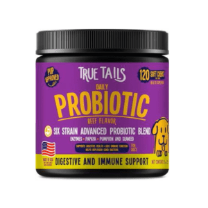 True Tails Probiotic Supplement Beef Flavour 9oz (120 chews)