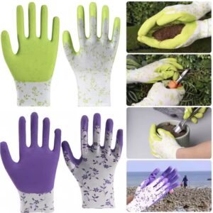 Women's Breathable Latex Garden Gloves