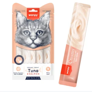 Wanpy Creamy Cat Treat Tuna & Salmon (5-pack)