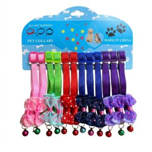 Adjustable Cat Collar with Bow Tie and Bell